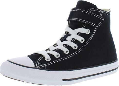 حذاء Converse Chuck Taylor All Star 1V Hi GS للفتيات مقاس 3، اللون: أسود/طبيعي/أبيض in Saudi Arabia