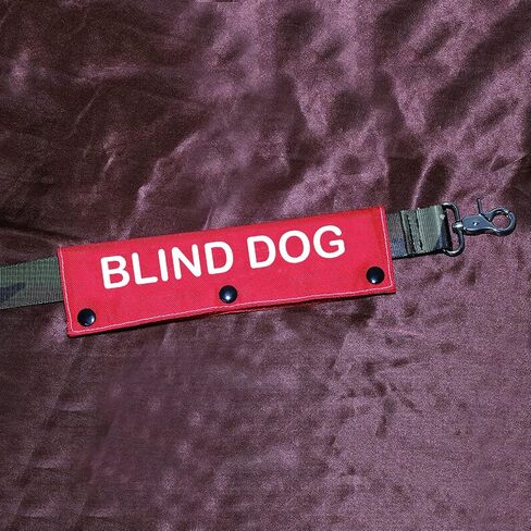 Visual Impairment Dog Leash Sleeve Blind Dog Dog Leash Wrap Wrap Alert Hanging ID Patch Tag Pet Birthday Gift(Blind Dog-Sleeve) in Saudi Arabia