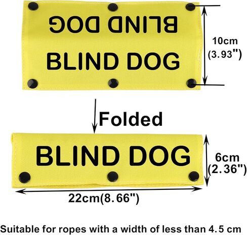 Visual Impairment Dog Leash Sleeve Blind Dog Dog Leash Wrap Wrap Alert Hanging ID Patch Tag Pet Birthday Gift(Blind Dog-Sleeve) in Saudi Arabia