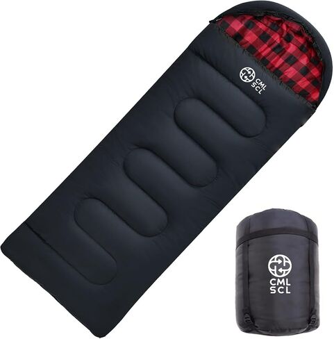 [CML SCL]-20 Degree Winter Sleeping Bags for Adults Camping - Temp Range (5F—32F) Portable Waterproof - Camping Sleeping Bags for Big and Tall in Hoodie: Backpacking Hiking 3 Season in Saudi Arabia
