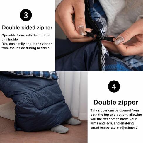 [CML SCL]-20 Degree Winter Sleeping Bags for Adults Camping - Temp Range (5F—32F) Portable Waterproof - Camping Sleeping Bags for Big and Tall in Hoodie: Backpacking Hiking 3 Season in Saudi Arabia