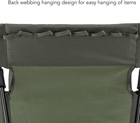 Zerodis Portable Folding Beach Lounge Chair with Backrest - Vibrant Design, Oversized Zippered Pocket - Easy to Unfold, 600D Oxford Cloth, 7075 Aluminum Alloy (Army Green) in Saudi Arabia