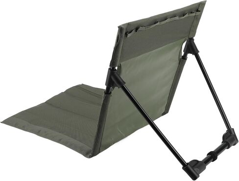 Zerodis Portable Folding Beach Lounge Chair with Backrest - Vibrant Design, Oversized Zippered Pocket - Easy to Unfold, 600D Oxford Cloth, 7075 Aluminum Alloy (Army Green) in Saudi Arabia