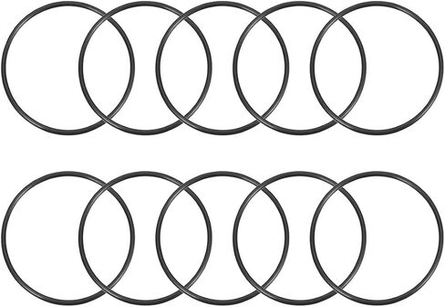 uxcell Nitrile Rubber O-Rings 55mm OD 50.2mm ID 2.4mm Width, Metric Sealing Gasket for Automotive Machine Plumbing, Pack of 10 in Saudi Arabia
