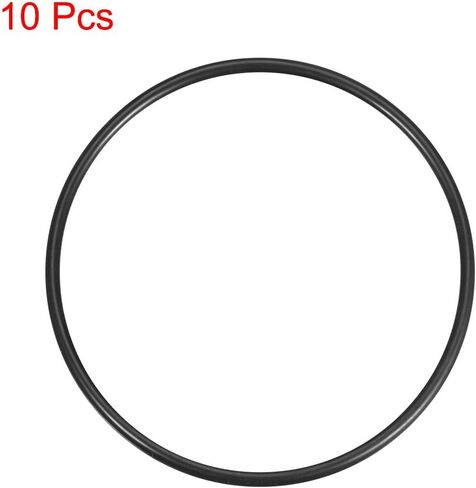 uxcell Nitrile Rubber O-Rings 55mm OD 50.2mm ID 2.4mm Width, Metric Sealing Gasket for Automotive Machine Plumbing, Pack of 10 in Saudi Arabia