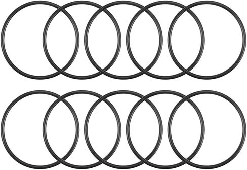 uxcell Nitrile Rubber O-Rings 55mm OD 50.2mm ID 2.4mm Width, Metric Sealing Gasket for Automotive Machine Plumbing, Pack of 10 in Saudi Arabia