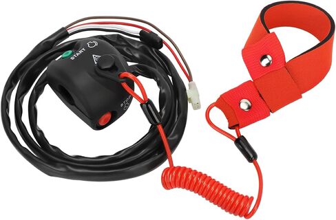 EW2-68310-04-00 Handlebar Start Stop Kill Switch Box Aassy & Safety Lanyard Compatible with Yamaha WaveRunner Superjet 700 SJ700 1994-2017 Waverunner Superjet 650 SJ650 1990-1993 FX1 FX700 1994-1995 in Saudi Arabia