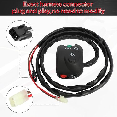 EW2-68310-04-00 Handlebar Start Stop Kill Switch Box Aassy & Safety Lanyard Compatible with Yamaha WaveRunner Superjet 700 SJ700 1994-2017 Waverunner Superjet 650 SJ650 1990-1993 FX1 FX700 1994-1995 in Saudi Arabia