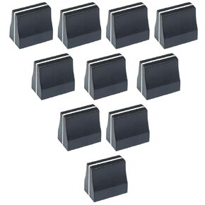 10PCS Black Slide Potentiometer Mixer Fader Knob Plastic Fader Cap Fader Slider Knob Spare Parts
