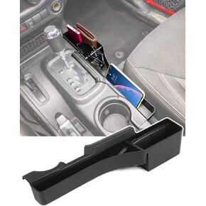 Savadicar JK GearTray Gear Shift Console Side Storage Box Passenger Side Organizer Tray for 2011-2018 Jeep Wrangler JK JKU, Interior Accessories, Black