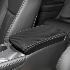 INTGET Car Center Console Cover for Infiniti Q50 Accessories 2014 2015 2016 2017 2018 2019 2020 2021 2022 2023 2024 Leather Middle Armrest Lid Cover Protector for Infiniti Q50 Interior Accessories