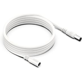 10FT 12V Power Supply Cable, LED Security Camera Extension Cord, Dc Jack 5.5mm x 2.1mm Male to Female Plug Adapter for LED Strip CCTV IP WiFi Camera Standalone DVR Extension Replacement 3M White