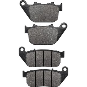 ZICOO Front & Rear Brake Pads for Harley Davidson Sportster 1200 XL1200C XL1200L XL1200N XL1200V XL1200X, Sportster 883 XL883 XL883C XL883L XL883N