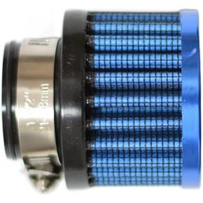 Auto Car Universal Rubber End Clamp on 25mm 1" Intake Air Filter Blue