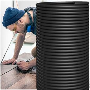 Warmfarm 60 قدم قضيب داعم 1/4 بوصة، شريط عازل مطاطي رغوي للطقس، للفجوات وأختام الأبواب المقاومة لعوامل الطقس، حشو مفصل توسيع الخرسانة (أسود-1/4 بوصة (60 قدم)) in Kuwait