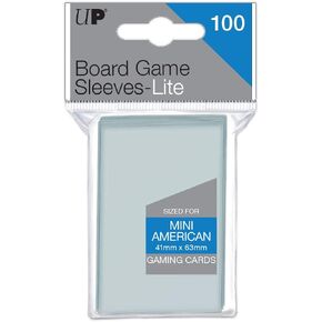 Ultra PRO - Special Sized Lite Board Game Sleeves (100ct) for 54mm x 80mm Cards - Card Sleeves for Board Games and Trading Card Games with Thin Profile for Easy Shuffling