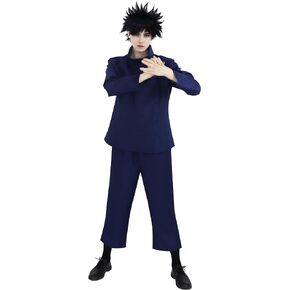 C-ZOFEK Men's US Size Megumi Cosplay Costume High Collar Jacket Pants Anime Outfits