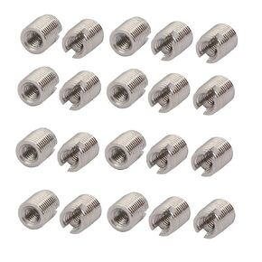 uxcell M2.5x6mm 304 Stainless Steel Self Tapping Slotted Thread Insert 20pcs