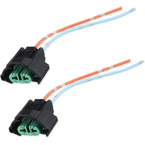 2PCS H8/H11 Headlight Connector with 4 Inch Wire Pigtail,Female Adapters Fog Light Harness/Headlight Wiring Harness Compatible with Honda,Ford,Toyota,GMC,Professional Car Accessories