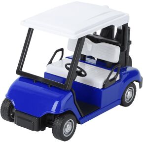 Veemoon Metal Golf Cart Model Mini Cart Ornaments Golf Cart Crafts Gift Cart Figurine Statue 1: 20 Scale Vehicle Stroller Party Favor Office Home Decor(Blue)