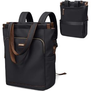 GOLF SUPAGS Convertible Laptop Backpack for Women Casual Daypack Notebook Tote Bag for Work College Travel Leisure (Apricot)