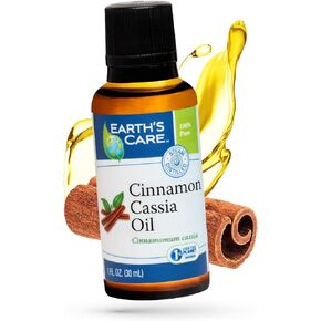 Earth's Care Cinnamon Cassia Oil - Cinnamon Essential Oil - 100% Pure Cinnamon Essential Oil for Diffuser - 1 Fl OZ (1 Bottle)