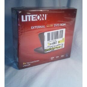 Lite-On eTDU108 DVD-ROM خارجي رفيع (أسود) in Kuwait