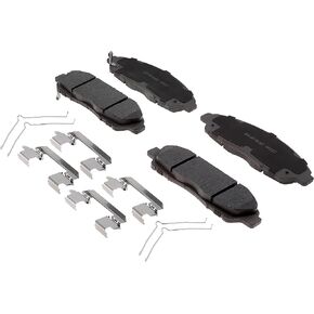 ACDelco Silver 14D1896CHF1 Ceramic Front Disc Brake Pad Kit with Springs and Clips