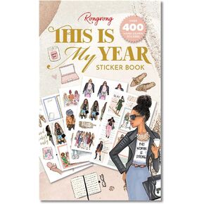 Rongrong This is My Year Planner Stickers Book for Planners, Calendars and Journals – Aesthetic Premium Quality Stickers to Help Motivate You to Achieve Your Dreams – Scrapbook Accessories – 21 Pages
