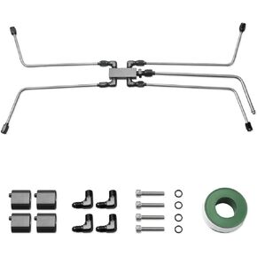 LS Coolant Crossover Steam Vent Kit Stainless Steel Universal Gen 3 with Coolant Crossover Pipe Complete LS Steam Port Kit Compatible with LS1 LS2 LS3 LS6 Engines