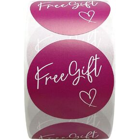 1.5 Inch Customer Appreciation Stickers Small Business Sticker, Decorative Sealing Stickers for Delivery, Decoration, Gifts, Packaging, 500 Labels Per Roll (Pink Background)