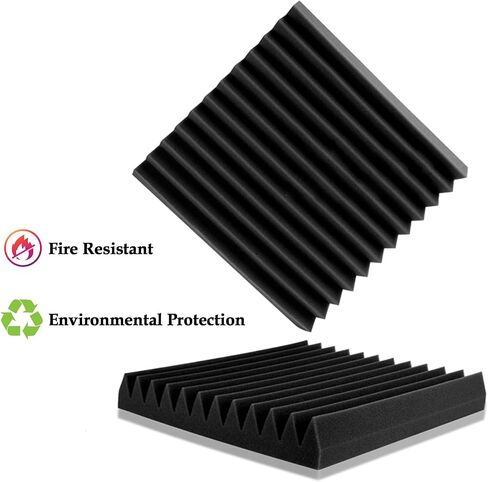 Acoustic Foam Panels 12 Pack, 12"x12"x2" Sound Proof Panels For Walls, Acoustic Panels for Sound Dampening, High Density Acoustic Foam Sound Absorbing Panels for Home Studios, Offices, Theaters in Saudi Arabia