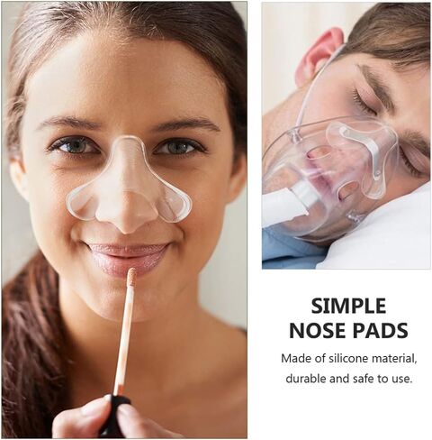 وسادة جل للأنف من Healifty CPAP أثناء النوم ووسادة حماية الأنف من جل السيليكون لتخفيف آلام جسر الأنف لجهاز CPAP - (أبيض) in Saudi Arabia