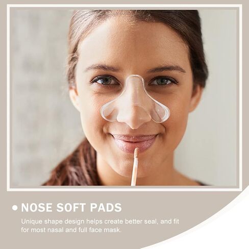 وسادة جل للأنف من Healifty CPAP أثناء النوم ووسادة حماية الأنف من جل السيليكون لتخفيف آلام جسر الأنف لجهاز CPAP - (أبيض) in Saudi Arabia