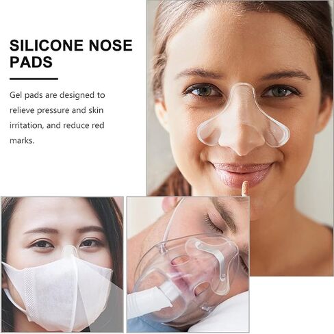 وسادة جل للأنف من Healifty CPAP أثناء النوم ووسادة حماية الأنف من جل السيليكون لتخفيف آلام جسر الأنف لجهاز CPAP - (أبيض) in Saudi Arabia
