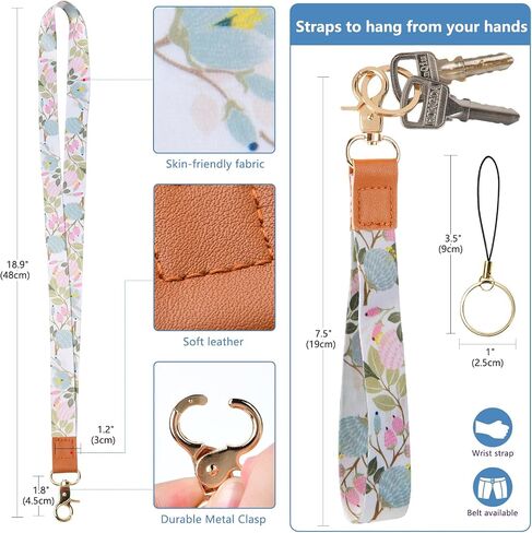 Lanyard Wallet for ID Badges with Lanyards and Wristlet Strap, Badge Holder Case with Zipper Pocket for Women Men Kids (Peach) in Saudi Arabia