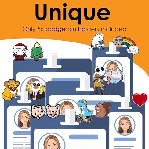 حامل دبابيس شارة ميمور بادي، شارة بادي توبر للممرضة، الطبيب، الطالب، الموظفين، عرض دبابيس طبية لتزيين بطاقة الهوية، 5 عبوات in Kuwait