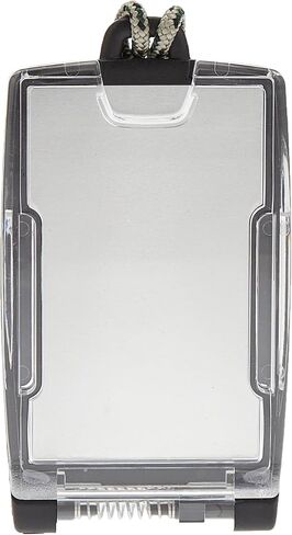 EK USA FIPS 201 One Hander ID Card Holder with Lanyard, Secure Badge Holder for CAC Card, 2 sided – Pewter in Saudi Arabia
