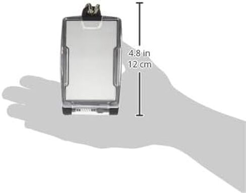 EK USA FIPS 201 One Hander ID Card Holder with Lanyard, Secure Badge Holder for CAC Card, 2 sided – Pewter in Saudi Arabia