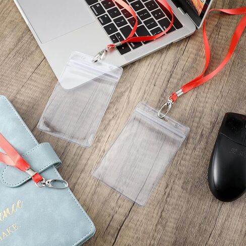 100 مجموعة من الحبال ذات الألوان الصلبة مع حامل شارة الهوية، حبال الرحلات البحرية المتينة مع حامل شارة الهوية المقاومة للماء، حامل شارات الاسم مع حبال للكبار والأطفال، بطاقات الهوية المدرسية (أسود) in Kuwait