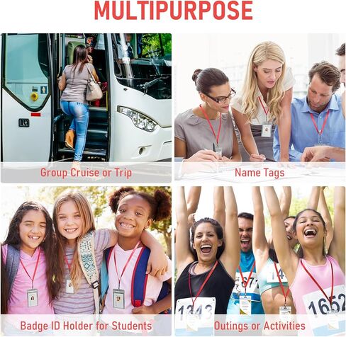 100 مجموعة من الحبال ذات الألوان الصلبة مع حامل شارة الهوية، حبال الرحلات البحرية المتينة مع حامل شارة الهوية المقاومة للماء، حامل شارات الاسم مع حبال للكبار والأطفال، بطاقات الهوية المدرسية (أسود) in Kuwait