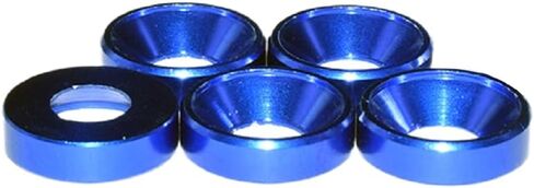 50pcs M5 Countersunk Washers Alloy Aluminum Screw Gaskets (Dark Blue) in Saudi Arabia