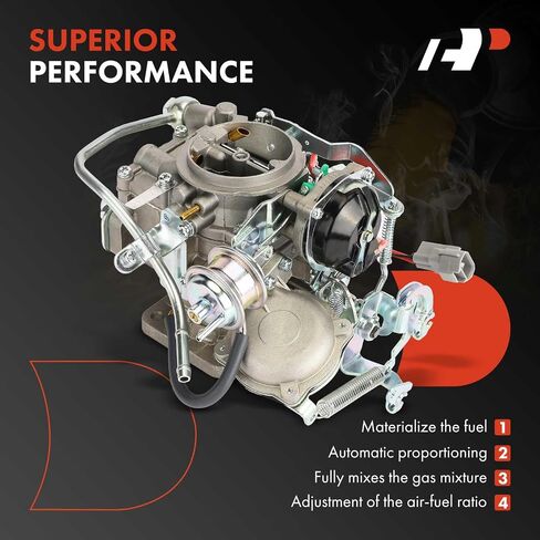 مكربن ​​A-Premium 2 برميل متوافق مع Toyota Corolla 1987 1988 1989 1990 1991 1.6L، استبدال #2110016540، خنق كهربائي in Saudi Arabia