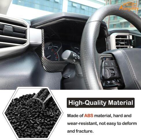 Dashboard Meter Frame Cover Trim Fit Toyot@a Tundra/Sequoia 2022 2023 2024 Car Center Console Dash Board Frame Dashboard Instrument Panel Protection Cover Decorative ABS Interior Accessories in Kuwait
