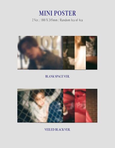 Park JI Hoon - Blank or Black (7th Mini Album) CD+Folded Poster (Veiled Black ver. / CD Only, No Poster) in Saudi Arabia