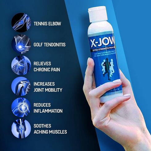 Extra Strength Pain Relief Gel 4 Oz - Muscle Pain Relief - Shoulder Pain Relief - Joint Pain Relief - Massage Gel - Herbal Pain Relief - Natural Pain Relief - Anti Inflammatory Gel X JOW in Saudi Arabia