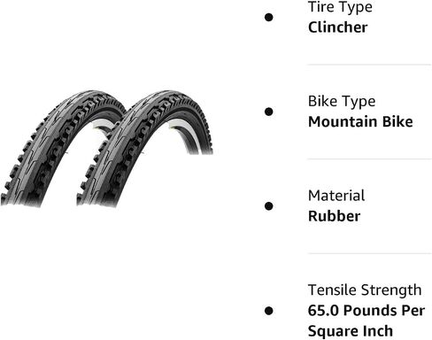 إطار Sunlite Kross Plus Goliath Mountain K847 - أسود، 26 بوصة × 1.95 بوصة - زوج من الإطارات in Saudi Arabia