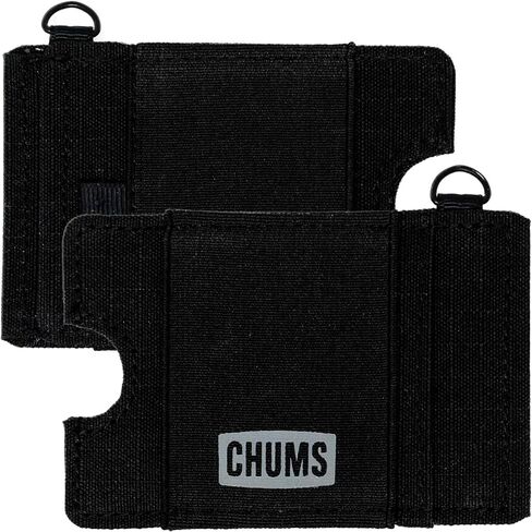 محفظة Chums Bandit Lo-Pro Minimalist - محفظة RFID مدمجة مع حلقة مفاتيح وحزام مطاطي للنقود (زيتوني/أزرق مخضر/معجون) in Kuwait