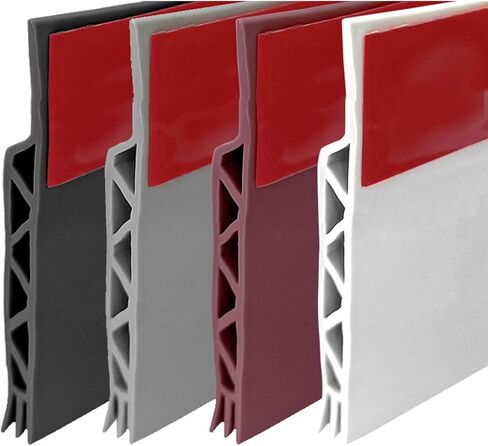 سدادة مسودة الباب، سدادة ذاتية اللصق أسفل الباب لأسفل الباب، حاجز الباب للفئران والحشرات، سدادة الضوضاء، حشو فجوة الباب، عازل للصوت، تجريد الطقس 47 بوصة، أبيض in Kuwait