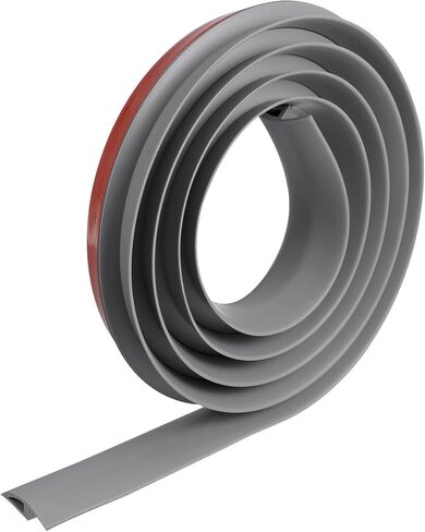 uxcell Floor Edging Trim Strip Self Adhesive, Carpet Edging Trim Door Transition Sealing Strips for Laminate Doorway Edge Height Less Than 12mm/0.5in, Brown 19.68Ft in Kuwait